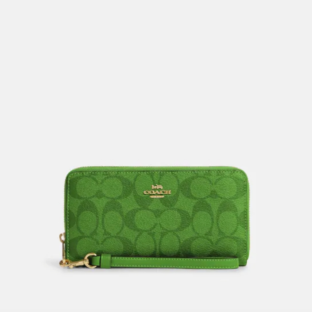 SOLD COACH long Signature Wallet in Canvas